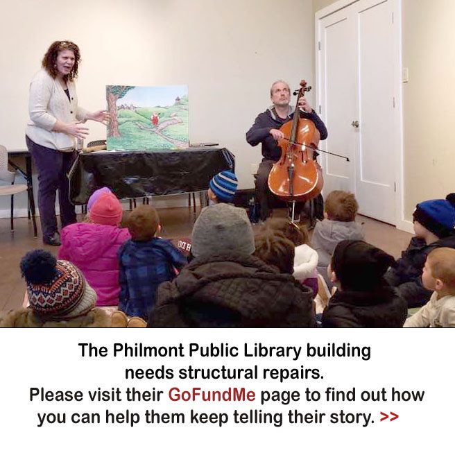 The Philmont Public Library building needs structural repairs. Please visit their GoFundMe page to find out how you can help them keep telling their story. >>